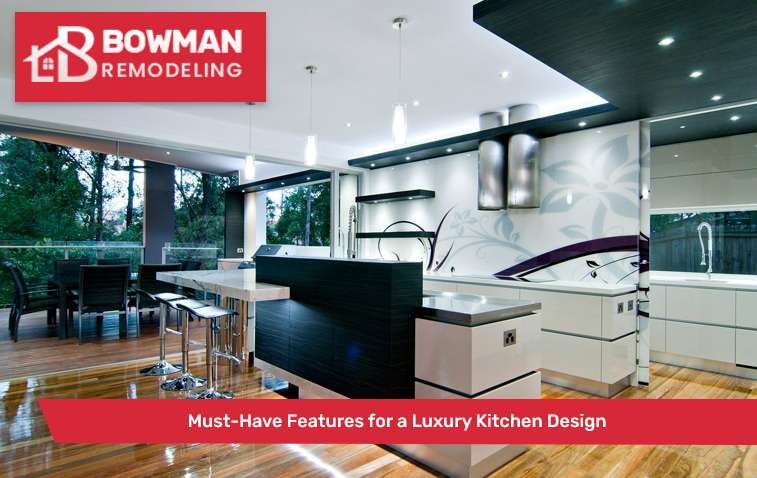 Modern kitchen with smart appliances and integrated lighting